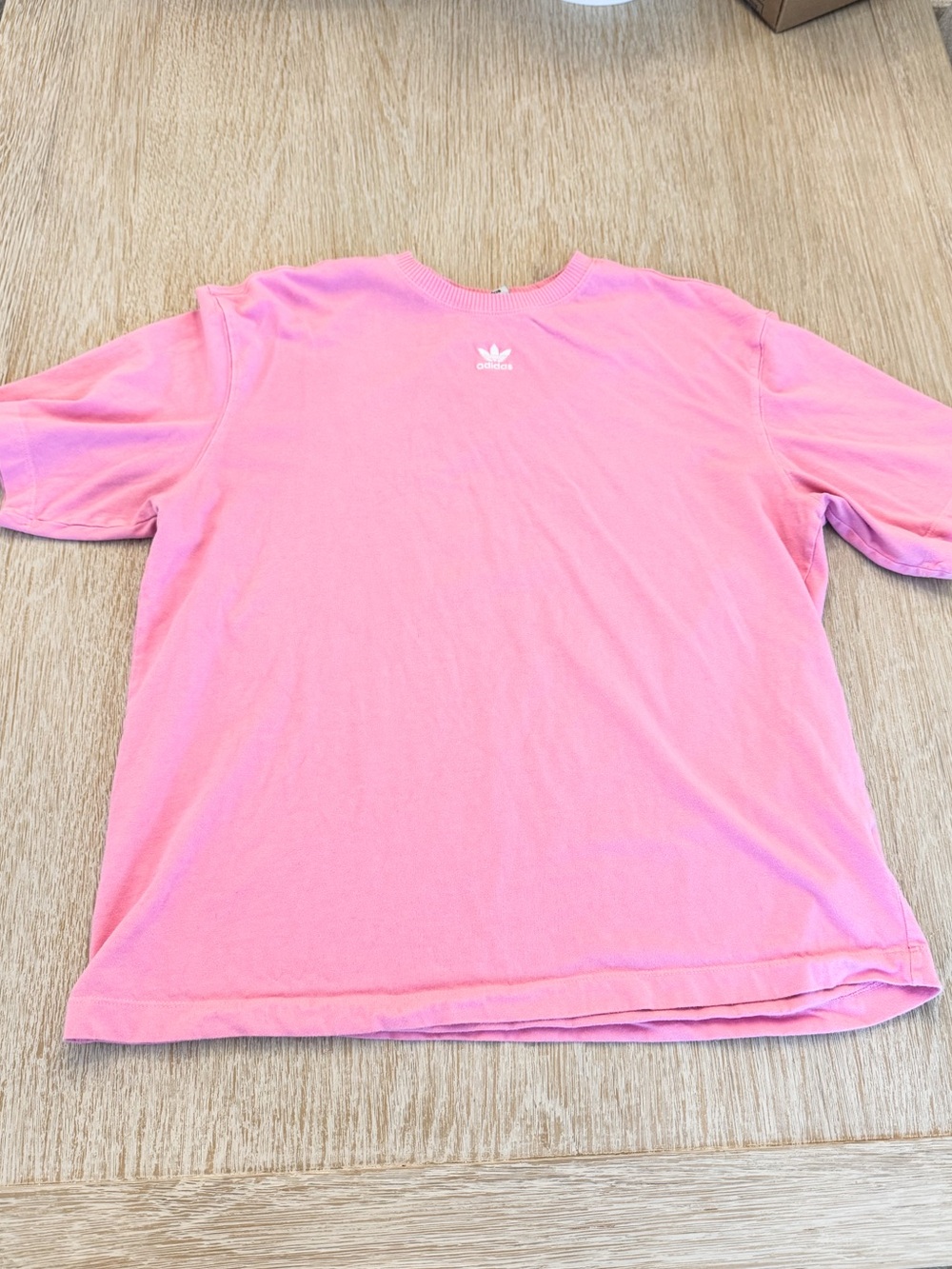 Adidas Pink Oversized Boyfriend Tee